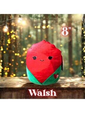 NWT Squishmallows Walsh the Rose Valentine's Edition 8"